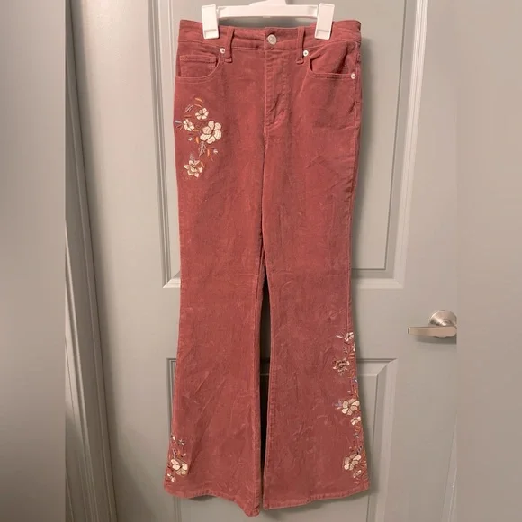 Corduroy Flare Forever 21 Flare Pants Forever 21 Pants Jumpsuits Corduroy  Ripped Flare Pants